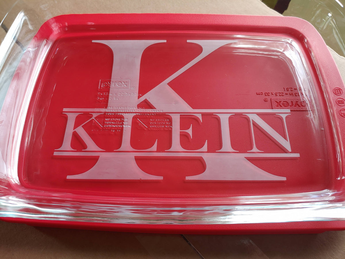 Personalized Pyrex Loaf Dish