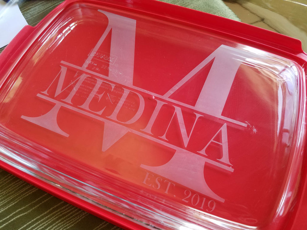 Personalized Pyrex Loaf Dish