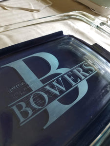 Personalized Pyrex Dish