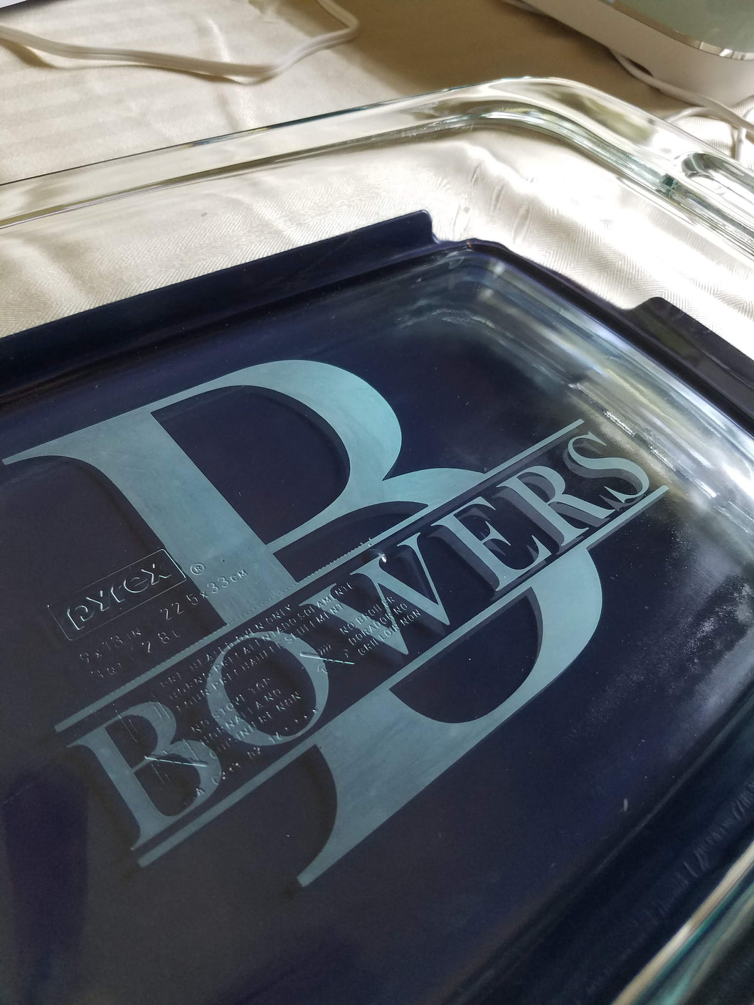 Personalized 4 pc. Pyrex Dishes
