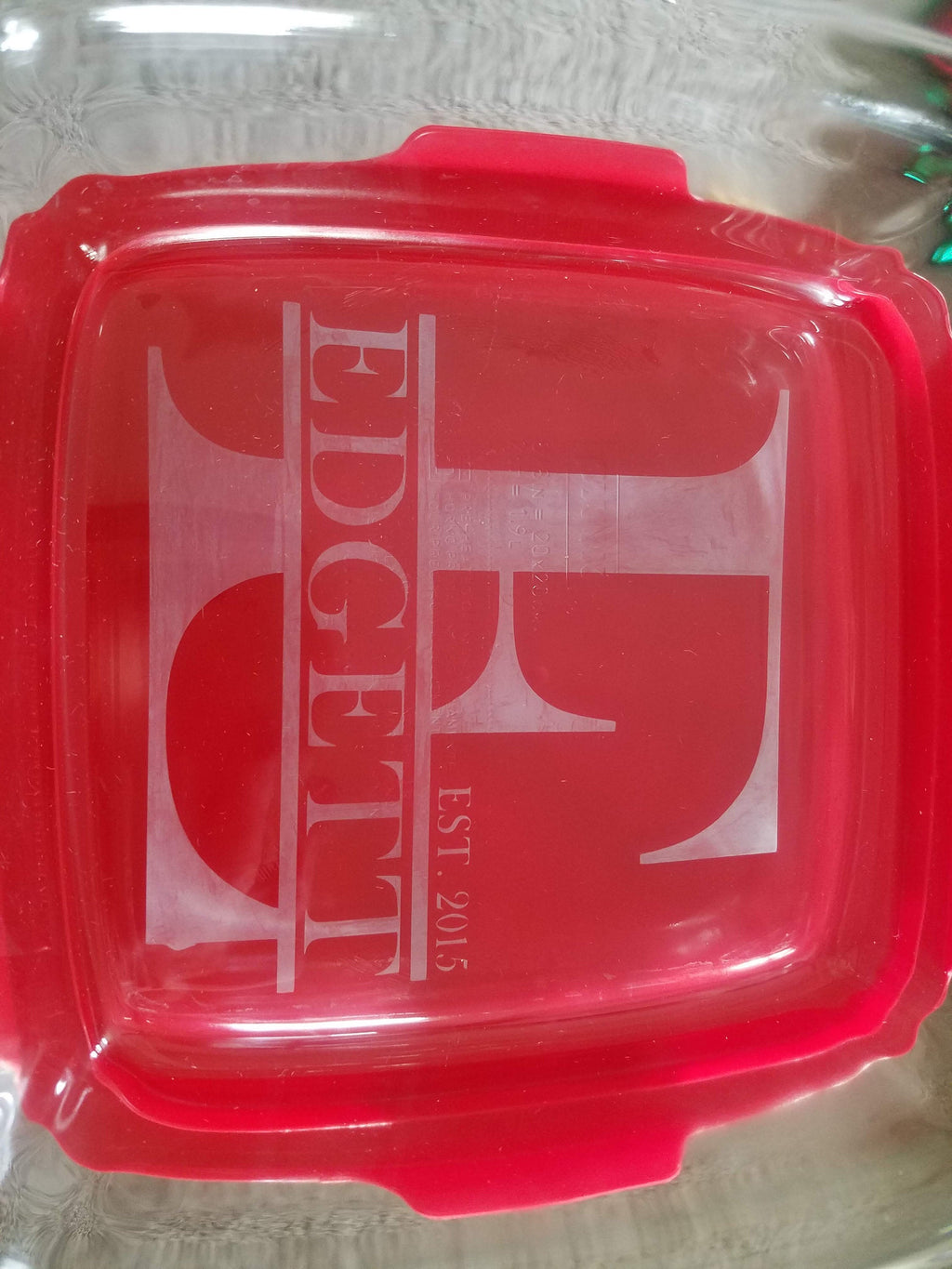 Personalized 4 pc. Pyrex Dishes