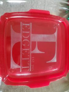 Personalized 4 pc. Pyrex Dishes