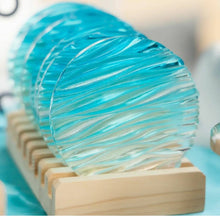 Load image into Gallery viewer, Transparent Wavy Coaster Set

