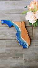 Load image into Gallery viewer, Florida Ocean Wave Bamboo Cutting Board

