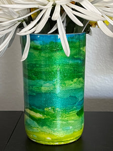 Upcycled Wine Bottle Vase