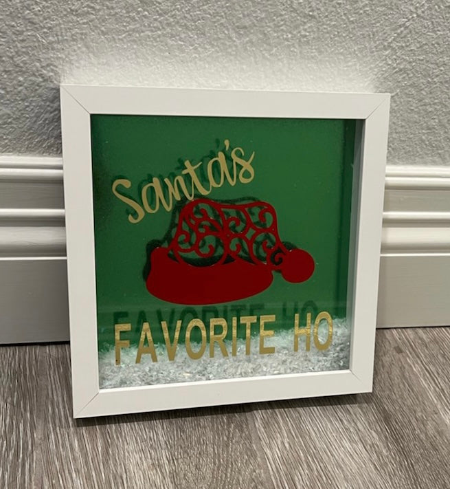 Santa’s Favorite Ho Shadow Box